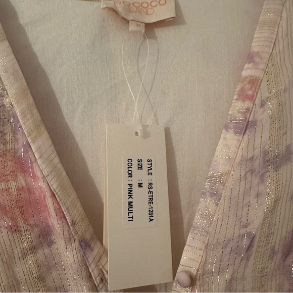 NWT Rococo Sand Metallic Etre Maxi Dress - Picture 7 of 8